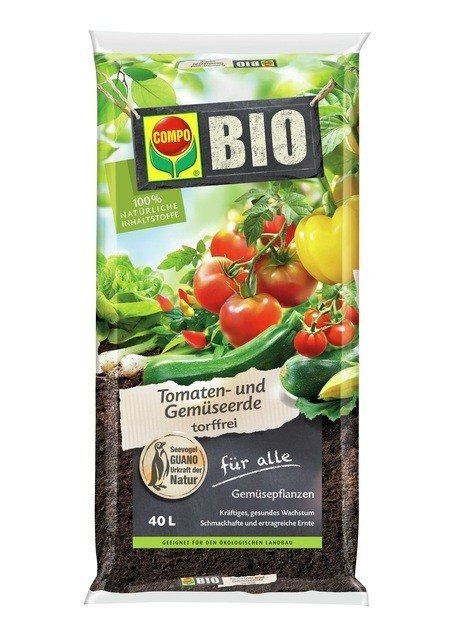 COMPO COMPO BIO Tomaten- und Gemüseerde torffrei 40 L
