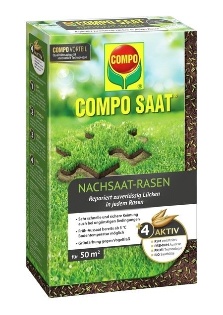 COMPO COMPO SAAT® Nachsaat-Rasen 1 kg für 50 m²