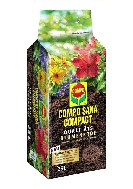 COMPO COMPO SANA® COMPACT Qualitäts-Blumenerde 25 L