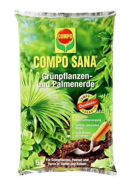COMPO COMPO SANA® Grünpflanzen- und Palmenerde 5 L