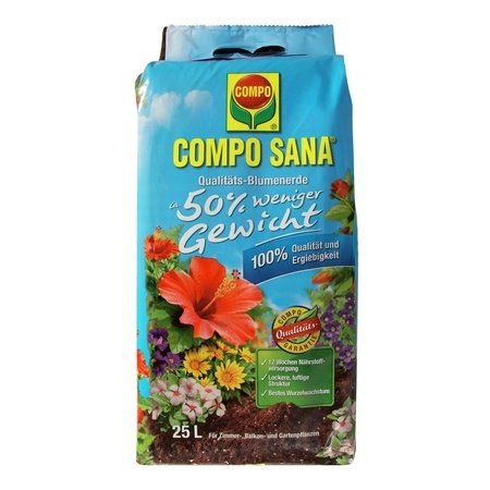 COMPO COMPO SANA® Qualitäts-Blumenerde ca. 50% weniger Gewicht 25 L