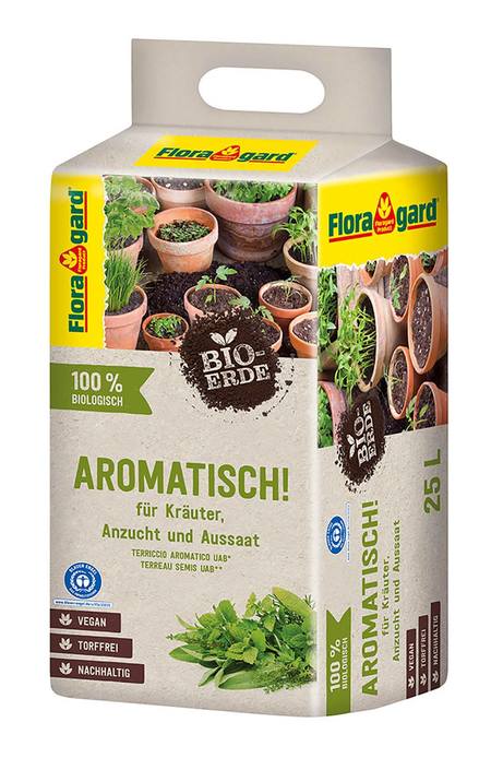 Floragard Bio-Erde Aromatisch torffrei 1x25L