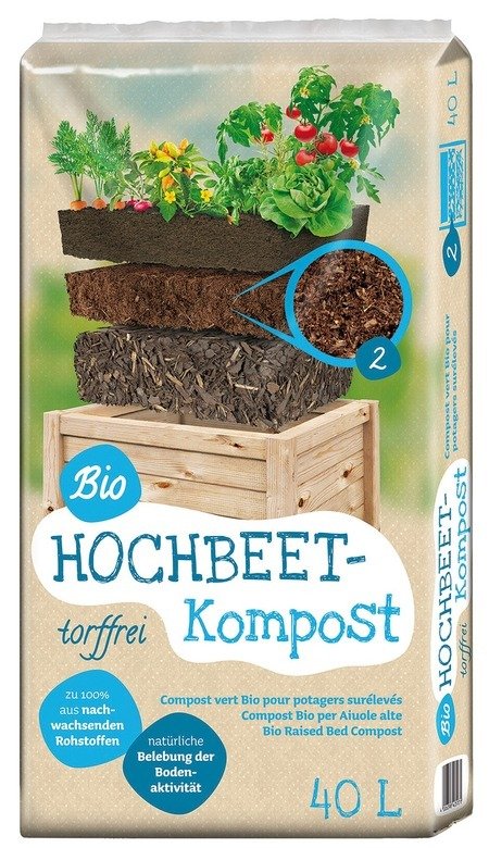 Floragard Universal Bio Hochbeet Kompost 40L
