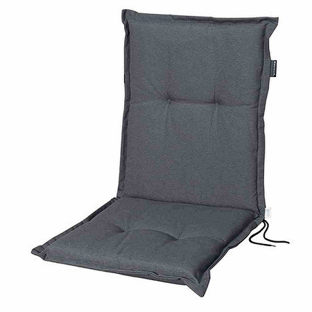 MADISON Auflage für Sessel niedrig, Panama grau, 75% Baumwolle 25% Polyester
