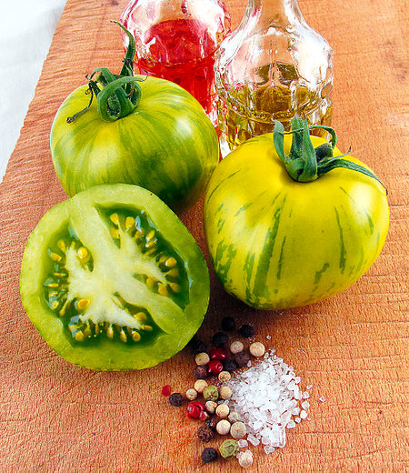 Salat-Tomate "Green Zebra",1 Pflanze