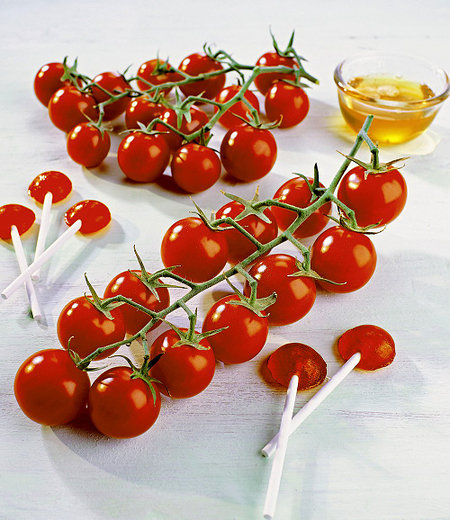 Veredelte Zucker-Tomate "Solena® Red" F1 Cocktailtomate 2 Pflanzen