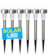 6er-Set LED Solarlampen Edelstahl 36 cm,6er-Set (1)