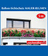 Balkon-Sichtschutz "Mauer-Blumen",5 Meter (1)