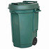 EDA Fahrbarer Abfallbehälter 110LFarbe: grün, Maße: 55x58x81cm (1)