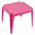 PROGARDEN Kindertisch, pink, 50x50 cm/stapelbar Tavolo (1)