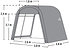 ShelterLogic Gerätehaus Shed-in-a-Box 9m²Round Top , 300x 300x 240 cm (BxTxH) (5)
