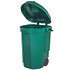 EDA Fahrbarer Abfallbehälter 110LFarbe: grün, Maße: 55x58x81cm (2)