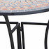 SIENA GARDEN Tisch Prato halbrund 70 cm, Eisen mit Mosaikoptik (3)